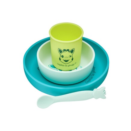 Σόφι Καμηλοπάρδαλη Σετ Φαγητού Από 100% Σιλικόνη Σόφι Καμηλοπάρδαλη Σετ Φαγητού Από 100% Σιλικόνη