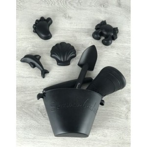 Scrunch Κουβαδάκι από ανακυκλώσιμη σιλικόνη Solid Black Scrunch Κουβαδάκι από ανακυκλώσιμη σιλικόνη Solid Black