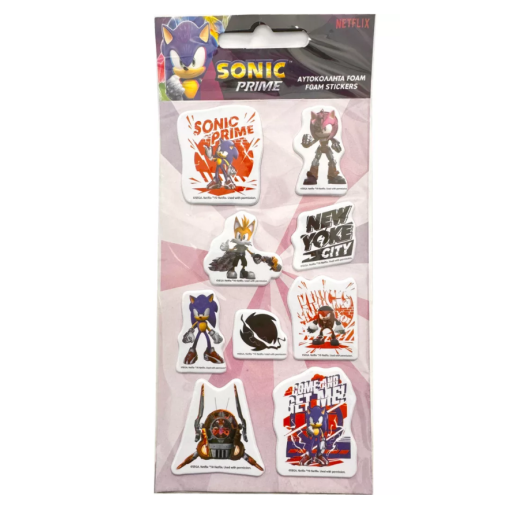 Sonic the Hedgehog Heroes Σετ Αυτοκόλλητων Puffy Foam Sonic the Hedgehog Heroes Σετ Αυτοκόλλητων Puffy Foam
