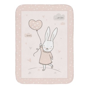 Σούπερ Μαλακή Κουβέρτα 110/140 cm Rabbits in Love Kikka Boo