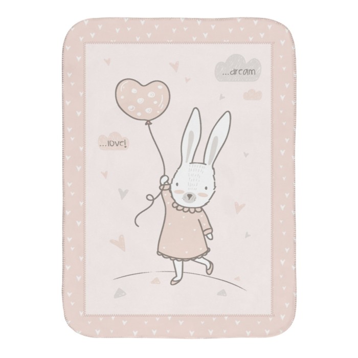 Σούπερ Μαλακή Κουβέρτα 110/140 cm Rabbits in Love Kikka Boo