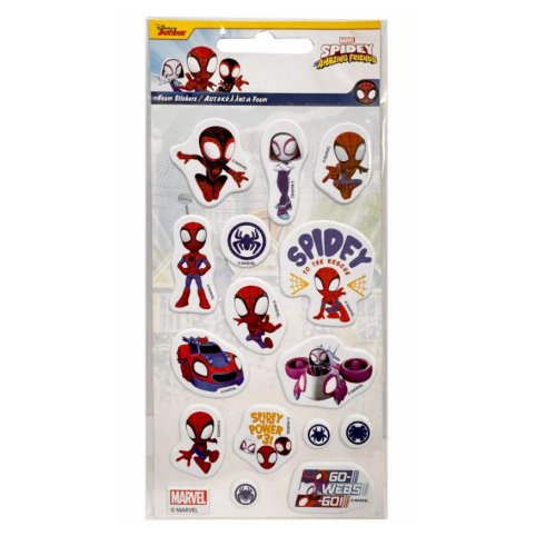 Spiderman Go Webs Σετ Αυτοκόλλητων Puffy Foam Spiderman Go Webs Σετ Αυτοκόλλητων Puffy Foam