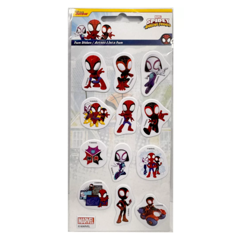 Spiderman Techno Racer Σετ Αυτοκόλλητων Puffy Foam