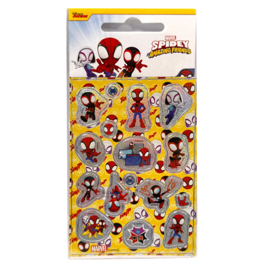 Spiderman Techno Racer Σετ Ολογραφικών Αυτοκόλλητων