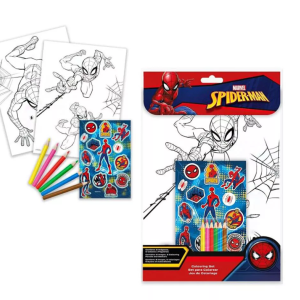 Spiderman Web-Slinger Βιβλίο Ζωγραφικής Και Σετ Αυτοκόλλητα