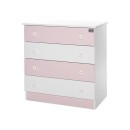 Συρταριέρα Dresser White/Orchid Pink Lorelli