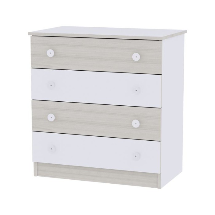 Συρταριέρα Dresser White/Orchid Pink Lorelli