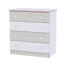 Συρταριέρα Dresser White/Coffee New Lorelli
