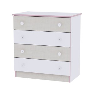 Συρταριέρα Dresser White/Coffee New Lorelli