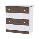 Συρταριέρα Dresser White/Light Oak New Lorelli