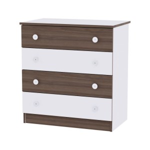 Συρταριέρα Dresser White/Light Oak New Lorelli