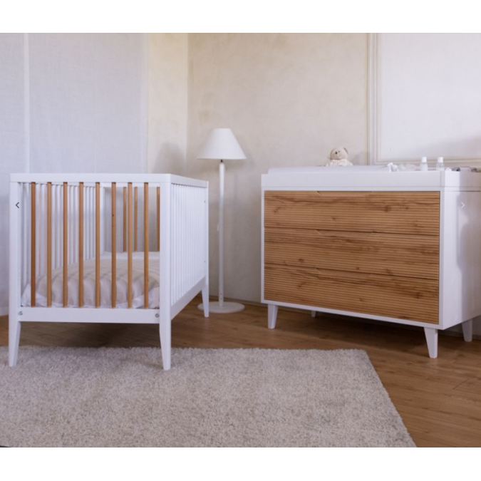 Συρταριέρα Lab White-Biscuit 115x51x85cm  PALI