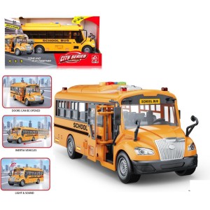 Σχολικό Λεωφορείο Με Φώτα & Ήχους 27cm Martin Toys Σχολικό Λεωφορείο Με Φώτα & Ήχους 27cm Martin Toys