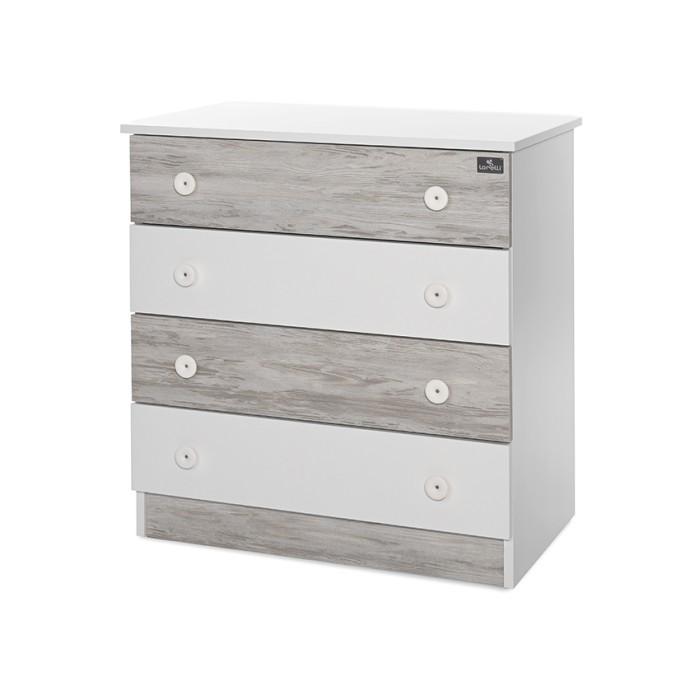 Συρταριέρα Dresser White/Artwood New Lorelli