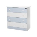 Συρταριέρα Dresser White/Baby Blue Lorelli