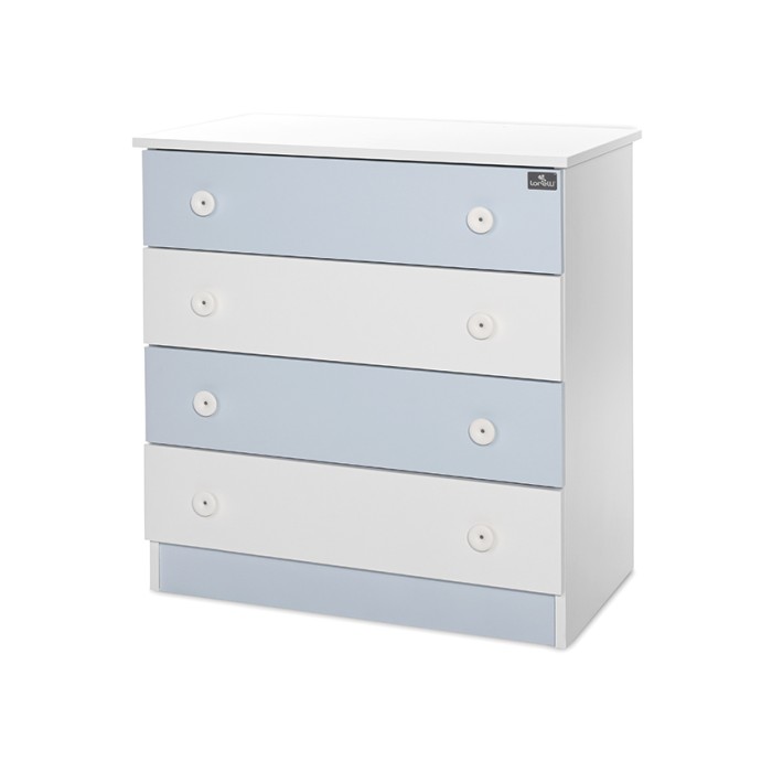 Συρταριέρα Dresser White/Baby Blue Lorelli
