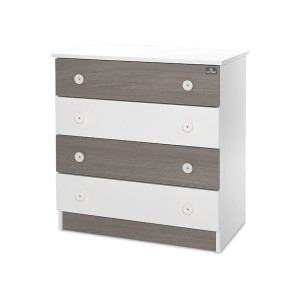Συρταριέρα Dresser White/Coffee New Lorelli