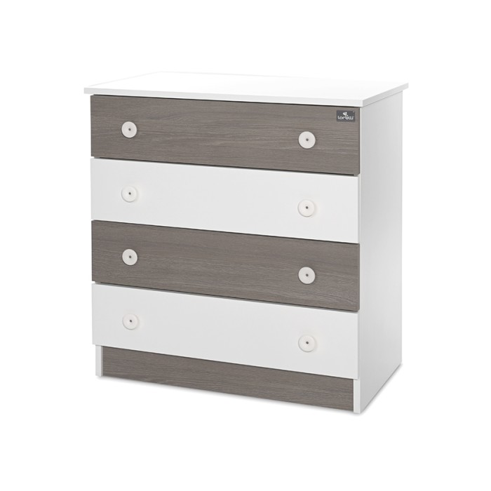 Συρταριέρα Dresser White/Coffee New Lorelli