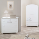 Συρταριέρα  Lulu χρώμα bianco/tortora PALI