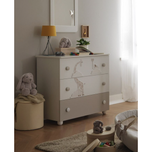 Συρταριέρα Savana bianco/tortora PALI Συρταριέρα Savana bianco/tortora PALI