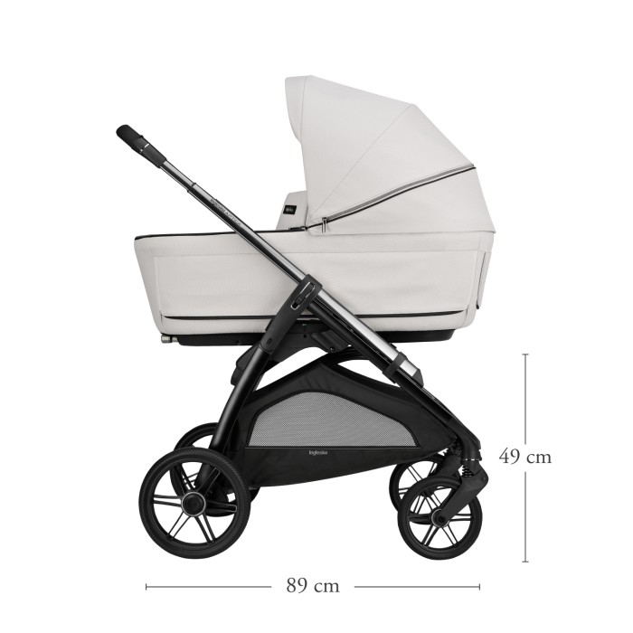 Inglesina Σύστημα Μεταφοράς Aptica Quattro Opal Ivory Με Σκελετό Iridio Black Και Παιδικό Κάθισμα Αυτοκινήτου Darwin Infant