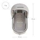 Inglesina Σύστημα Μεταφοράς Aptica Quattro Opal Ivory Με Σκελετό Iridio Black Και Παιδικό Κάθισμα Αυτοκινήτου Darwin Infant