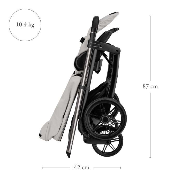 Inglesina Σύστημα Μεταφοράς Aptica Quattro Opal Ivory Με Σκελετό Iridio Black Και Παιδικό Κάθισμα Αυτοκινήτου Darwin Infant