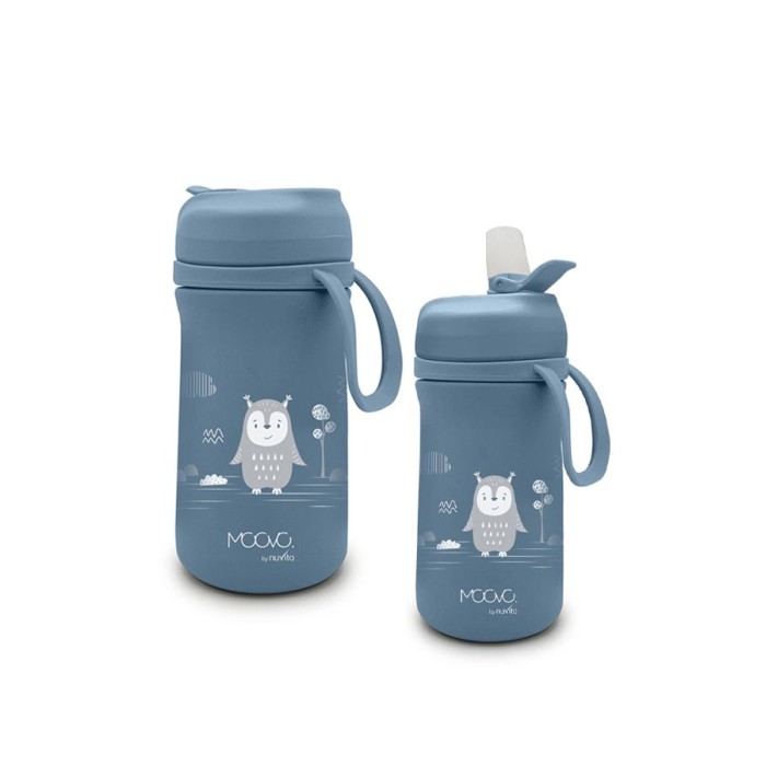 Nuvita Παιδικό Θερμός Από Ανοξείδωτο Ατσάλι Kiddie Kit 4440 Powder Blue 350ml