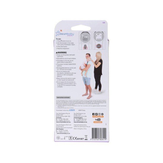 Θερμόμετρο Ανέπαφης Μέτρησης Υπερύθρων Μετώπου DreamBaby