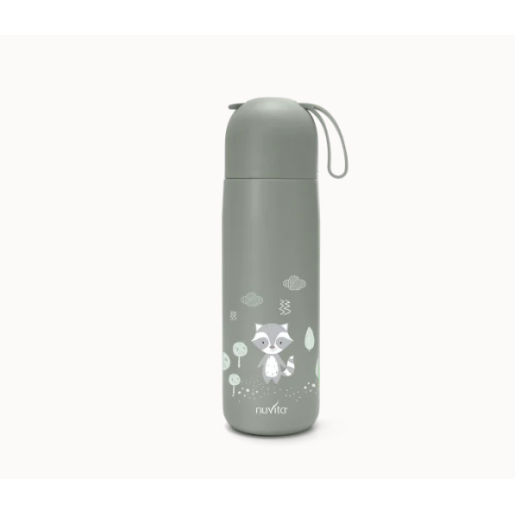 Θερμός Από Ανοξείδωτο Ατσάλι 400ml Sage Green 4435 Nuvita Θερμός Από Ανοξείδωτο Ατσάλι 400ml Sage Green 4435 Nuvita
