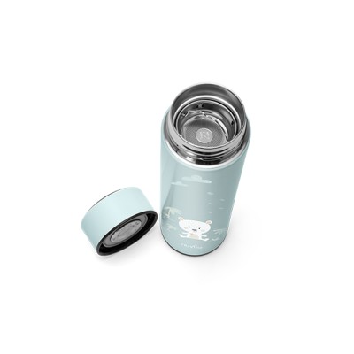 Θερμός Από Ανοξείδωτο Ατσάλι Με Ψηφιακή Ένδειξη Θερμοκρασίας 500ml 4455 Ανοιχτό Μπλε Nuvita