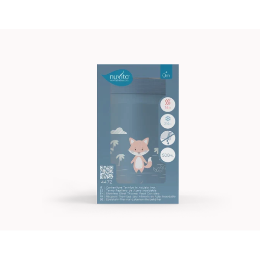 Θερμός Φαγητού 500ml 4472 Powder Blue Nuvita