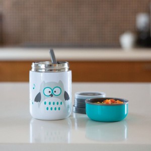 Insulated Food Jar with Spoon Aqua Food Bbluv. Insulated Food Jar with Spoon Aqua Food Bbluv.