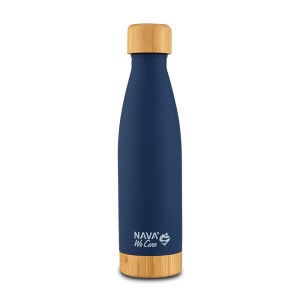 Θερμός Μπουκάλι Ανοξείδωτο Bamboo We Care Μπλε 500ml Nava Θερμός Μπουκάλι Ανοξείδωτο Bamboo We Care Μπλε 500ml Nava