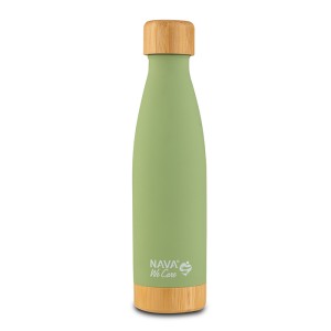 Θερμός Μπουκάλι Ανοξείδωτο Bamboo We Care Πράσινο 500ml Nava Θερμός Μπουκάλι Ανοξείδωτο Bamboo We Care Πράσινο 500ml Nava