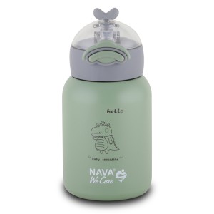 Θερμός Μπουκάλι Ανοξείδωτο We Care Πράσινο 350ml Nava Θερμός Μπουκάλι Ανοξείδωτο We Care Πράσινο 350ml Nava