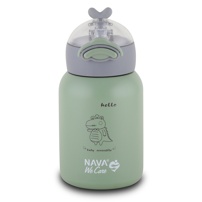 Θερμός Μπουκάλι Ανοξείδωτο We Care Πράσινο 350ml Nava