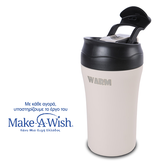 Θερμός Ποτήρι Με Καλαμάκι Για Κρύα Και Στόμιο Για Ζεστά Ροφήματα We Care Μπεζ 450ml Θερμός Ποτήρι Με Καλαμάκι Για Κρύα Και Στόμιο Για Ζεστά Ροφήματα We Care Μπεζ 450ml