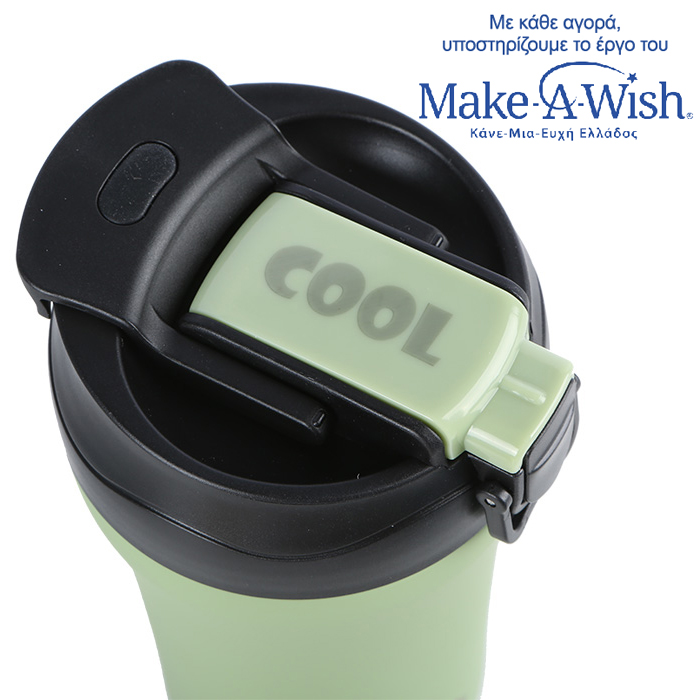 Θερμός Ποτήρι Με Καλαμάκι Για Κρύα Και Στόμιο Για Ζεστά Ροφήματα We Care Πράσινο 450ml Θερμός Ποτήρι Με Καλαμάκι Για Κρύα Και Στόμιο Για Ζεστά Ροφήματα We Care Πράσινο 450ml