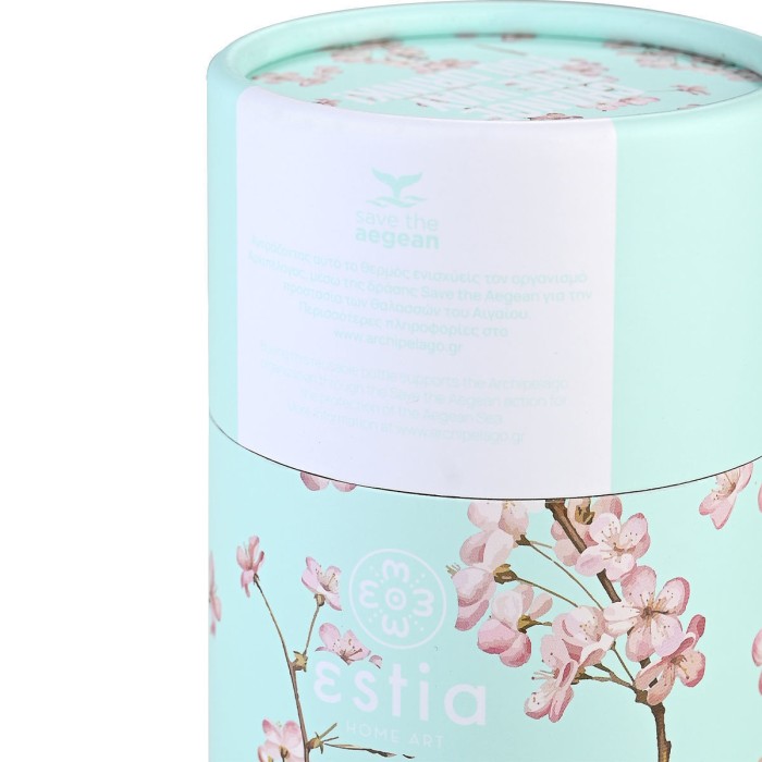Θερμός Travel Mug Save The Aegean 350ml Blossom Green Estia Θερμός Travel Mug Save The Aegean 350ml Blossom Green Estia