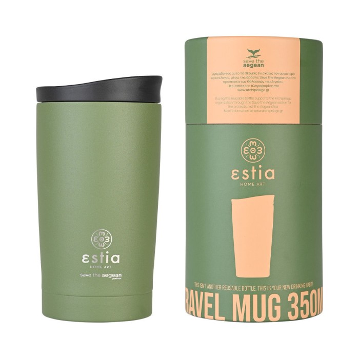 Θερμός Travel Mug Save The Aegean 350ml Forest Spirit Estia Θερμός Travel Mug Save The Aegean 350ml Forest Spirit Estia