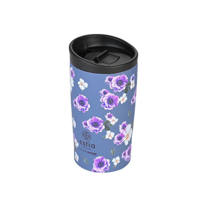 Θερμός Travel Mug Save The Aegean 350ml Garden Blue Estia Θερμός Travel Mug Save The Aegean 350ml Garden Blue Estia