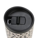 Θερμός Travel Mug Save The Aegean 350ml Leopard Taupe Estia