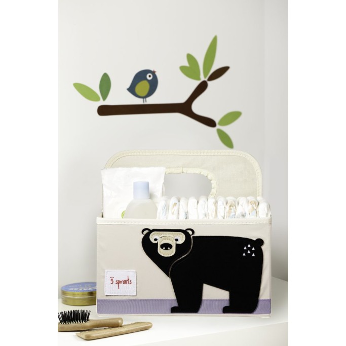 Θήκη για Πάνες - Καλάθι Καλλυντικών Bear 3 Sprouts Θήκη για Πάνες - Καλάθι Καλλυντικών Bear 3 Sprouts