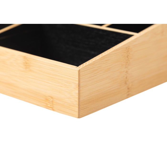 Θήκη Οργάνωσης Καλλυντικών Bamboo Essentials 9 Θέσεων 33x21x9cm Estia