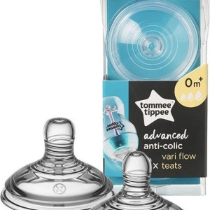 Θηλές Σιλικόνης Advanced Anti-Colic 2τμχ 0m+ Tommee Tippee