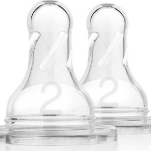 Θηλές Σιλικόνης Options+ 2τμχ για Μπιμπερό με Στενό Λαιμό Επίπεδο 2 Dr Brown's