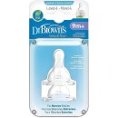 Θηλές Σιλικόνης Options+ 2τμχ για Μπιμπερό με Στενό Λαιμό Επίπεδο 4 Dr Brown's