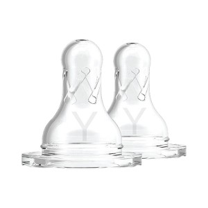 Θηλές Σιλικόνης Options+ 2τμχ για Μπιμπερό με Στενό Λαιμό Επίπεδο Y Dr Brown's