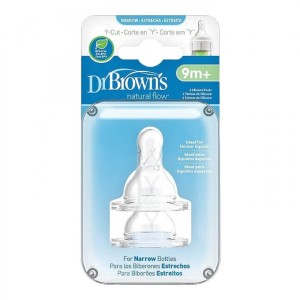 Θηλές Σιλικόνης Options+ 2τμχ για Μπιμπερό με Στενό Λαιμό Επίπεδο Y Dr Brown's Θηλές Σιλικόνης Options+ 2τμχ για Μπιμπερό με Στενό Λαιμό Επίπεδο Y Dr Brown's
